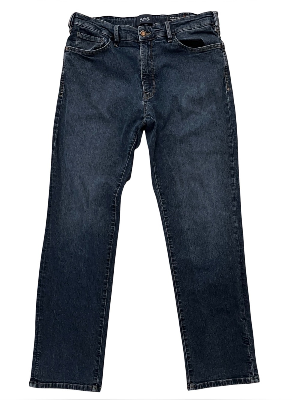 34 Heritage Charisma Relaxed Straight Jeans Mens 38x30 Comfort Rise Classic Fit